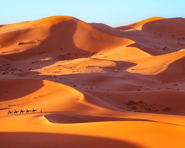 Sandboarding in Merzouga