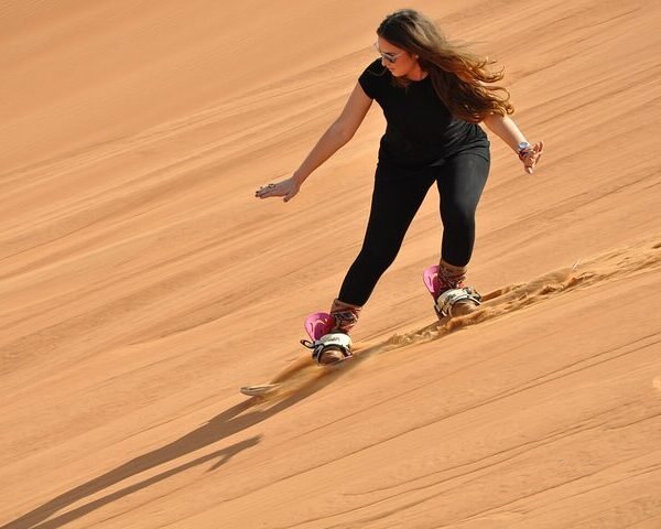 Sandboarding in Merzouga