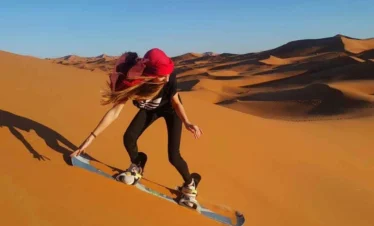 Sandboarding in Merzouga
